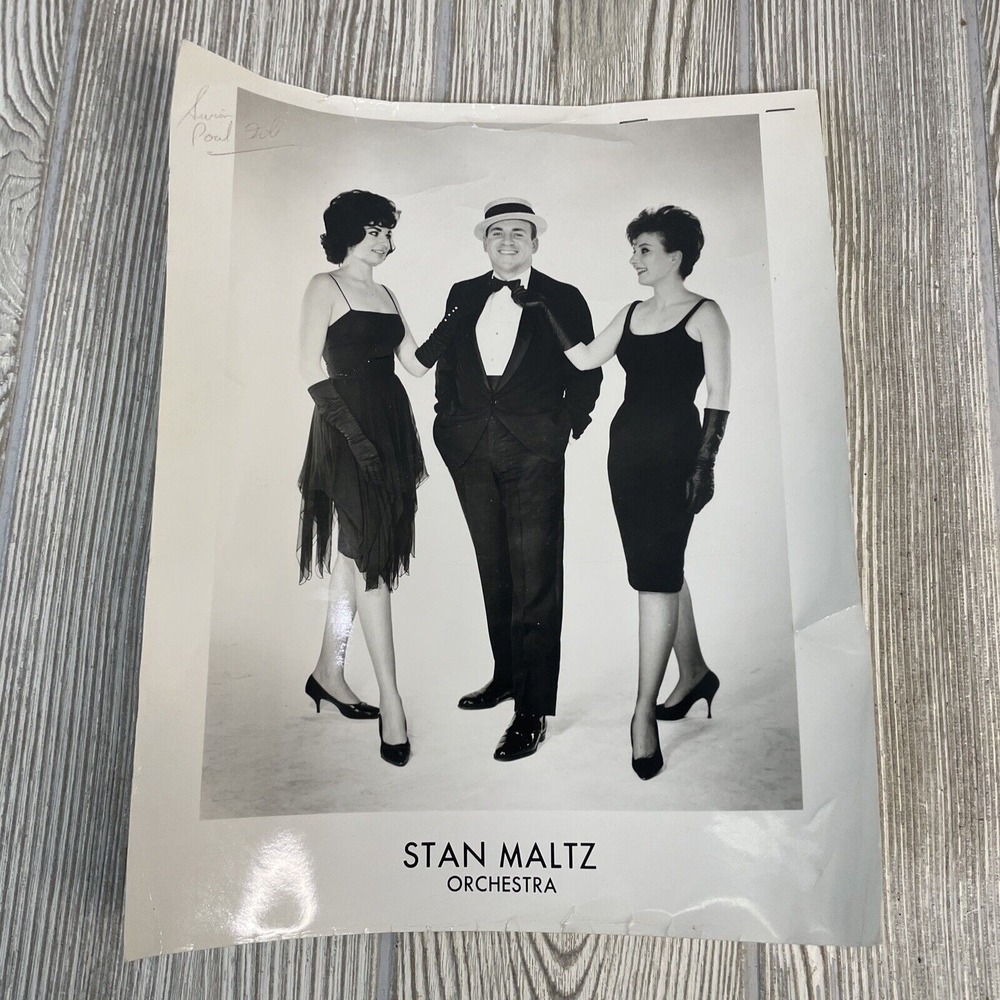 Vintage Stan Maltz Orchestra Philadelphia Promo Photo Black White Jazz Band